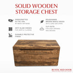 Palmer Brown Maple Blanket Chest, Long Oak Stain