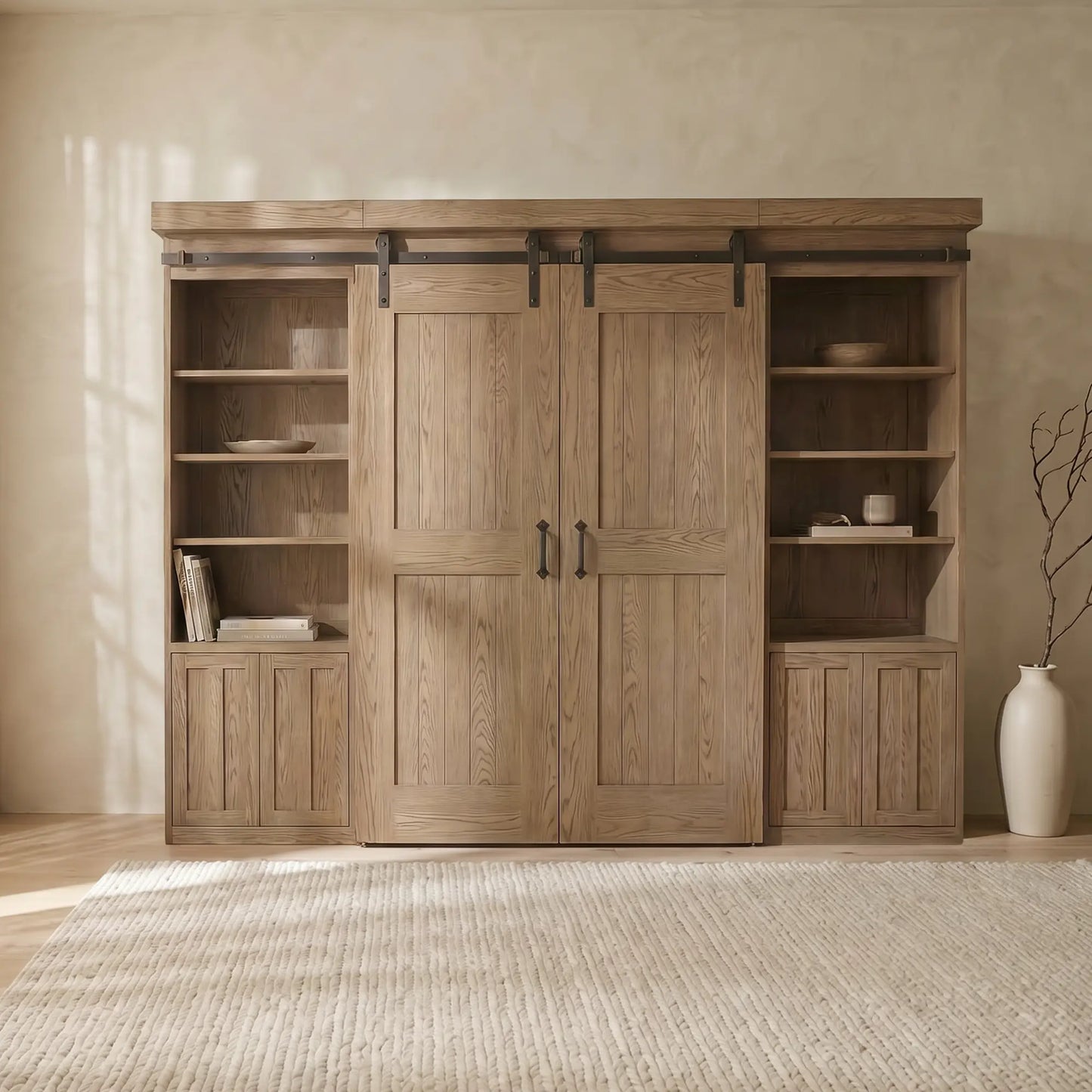 Willow Barndoor Bookcase Bed