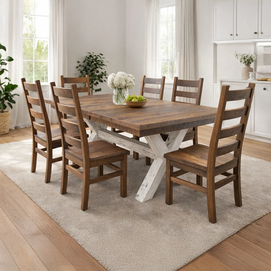 Foster Farmhouse Barnwood Dining Table