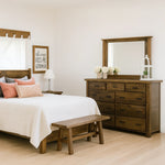 9 Drawer Reclaimed Wood Tall Dresser
