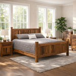 Fullerton Rustic Reclaimed Barnwood Bed Frame