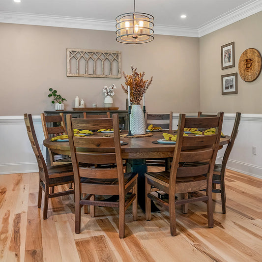 60" Granby Round  Reclaimed Barnwood Dining Table