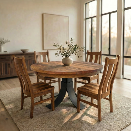 Granby Barnwood Round Dining Table