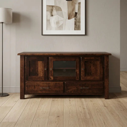 Harper Cherry Buffet Table in Room