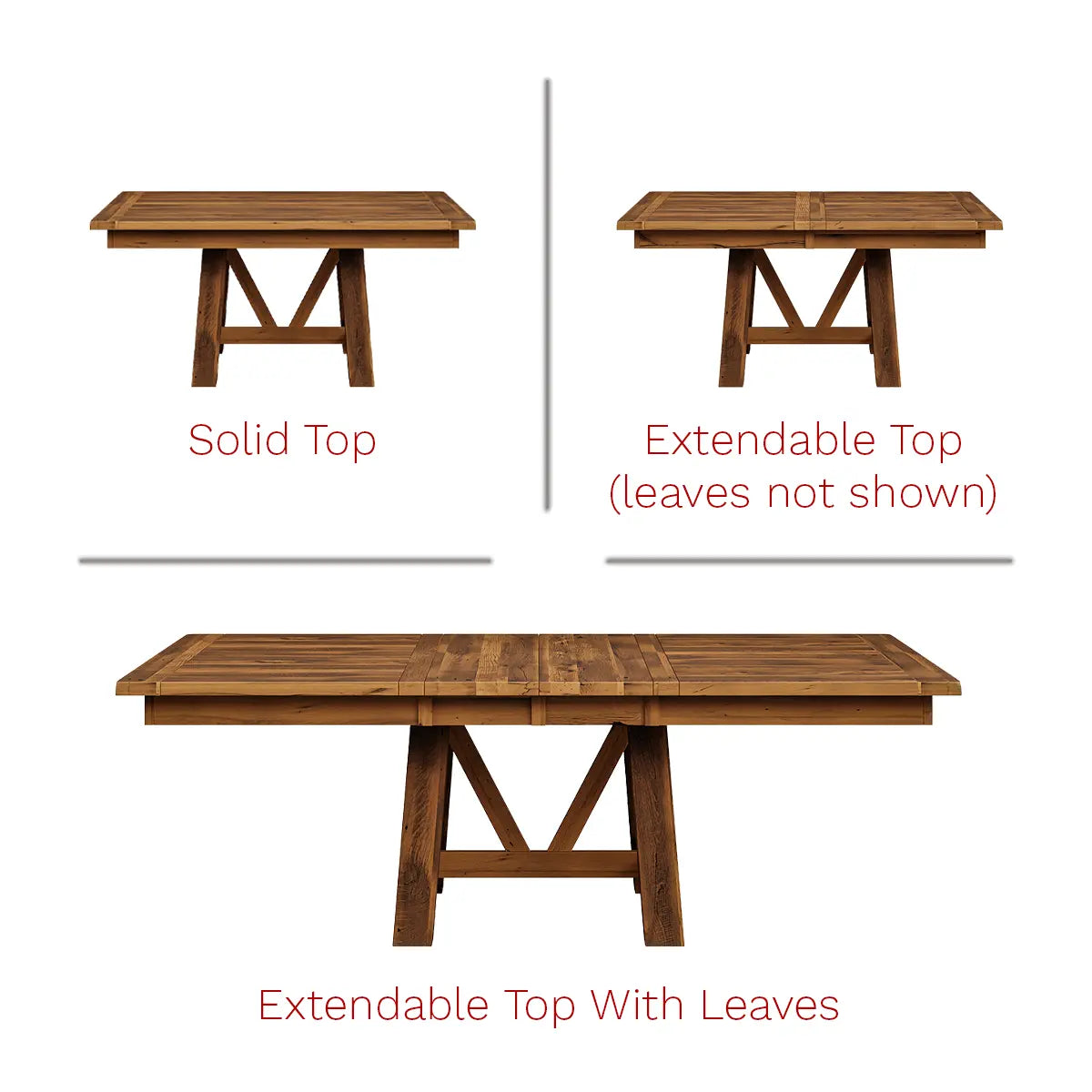 Hawthorne Square Reclaimed Wood Dining Table, Natural