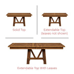 Hawthorne Square Reclaimed Wood Dining Table, Natural