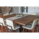 Square Extendable Dining Table, Reclaimed Wood