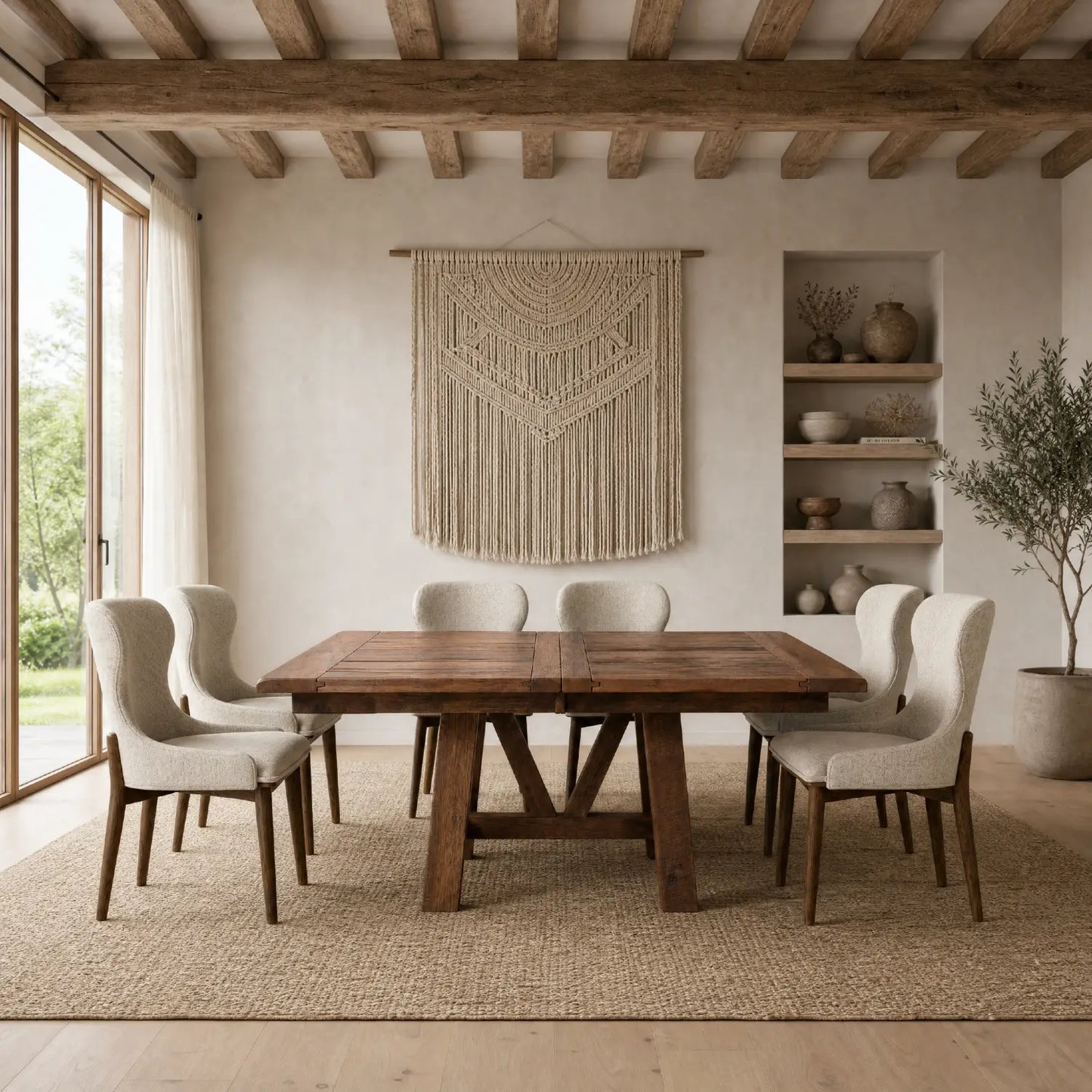 Hawthorne Wood Square Dining Table