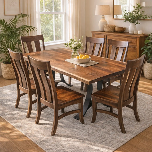 Hayden Live Edge Walnut Dining Table