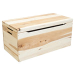 hickory wood blanket storage chest