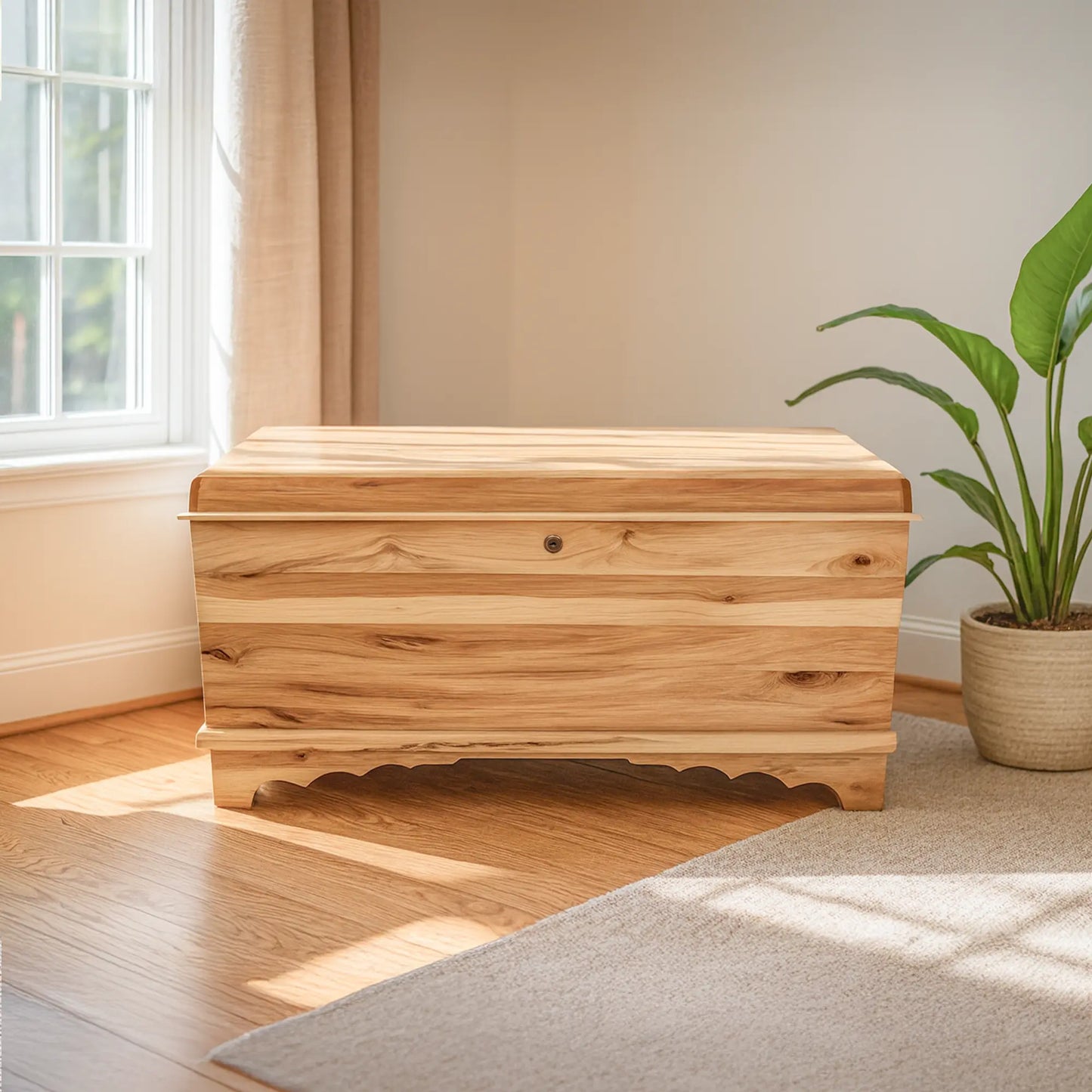 Waterfall Hickory Natural Cedar Hope Chest
