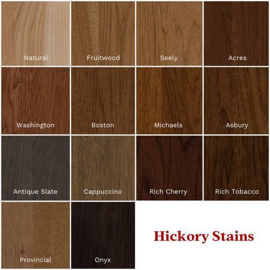 Hickory Finish Samples