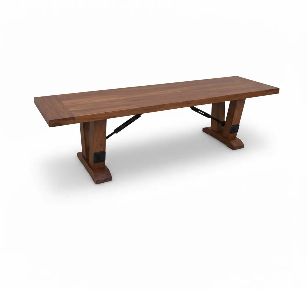 Holbrooke Rustic Cherry Wood Bench | Rustic Red Door