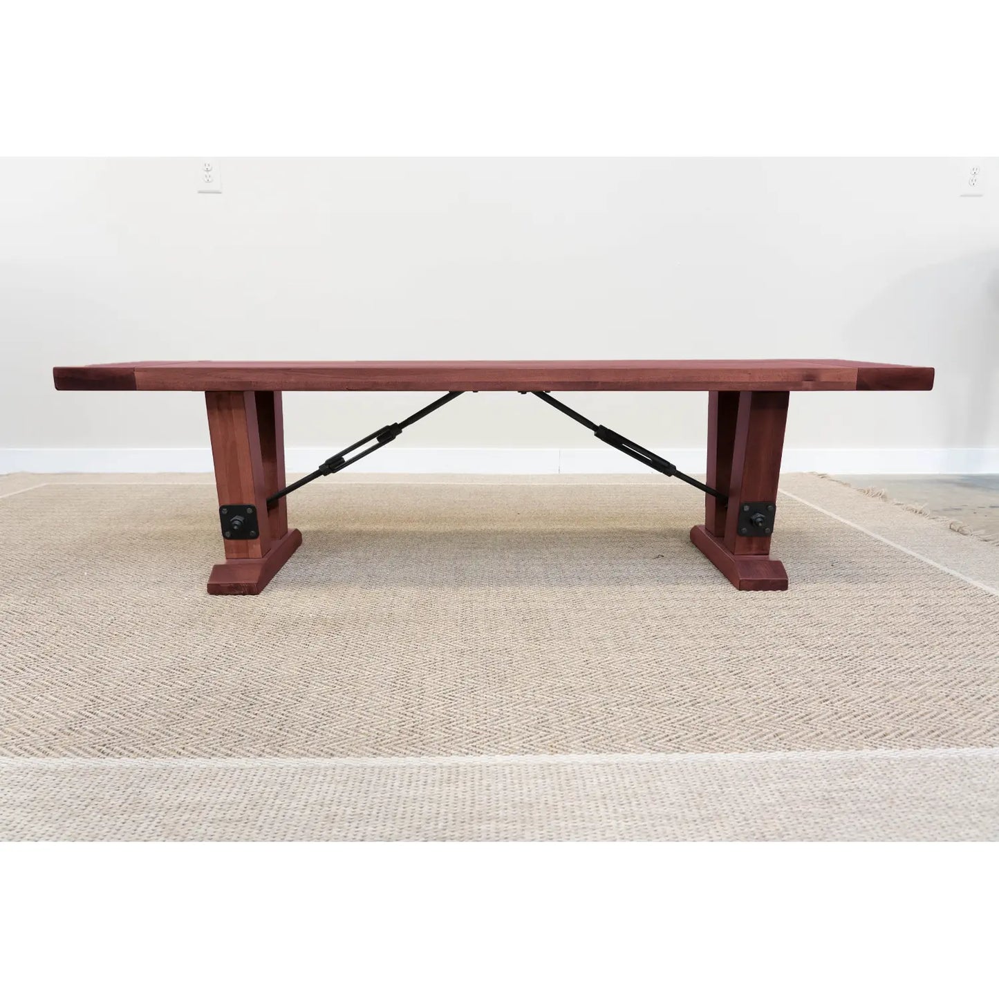 Holbrooke Rustic Cherry Wood Bench