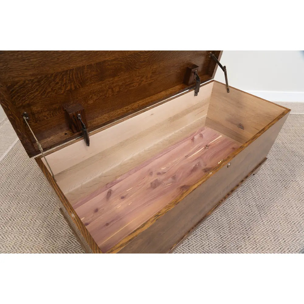 inside oak hope chest