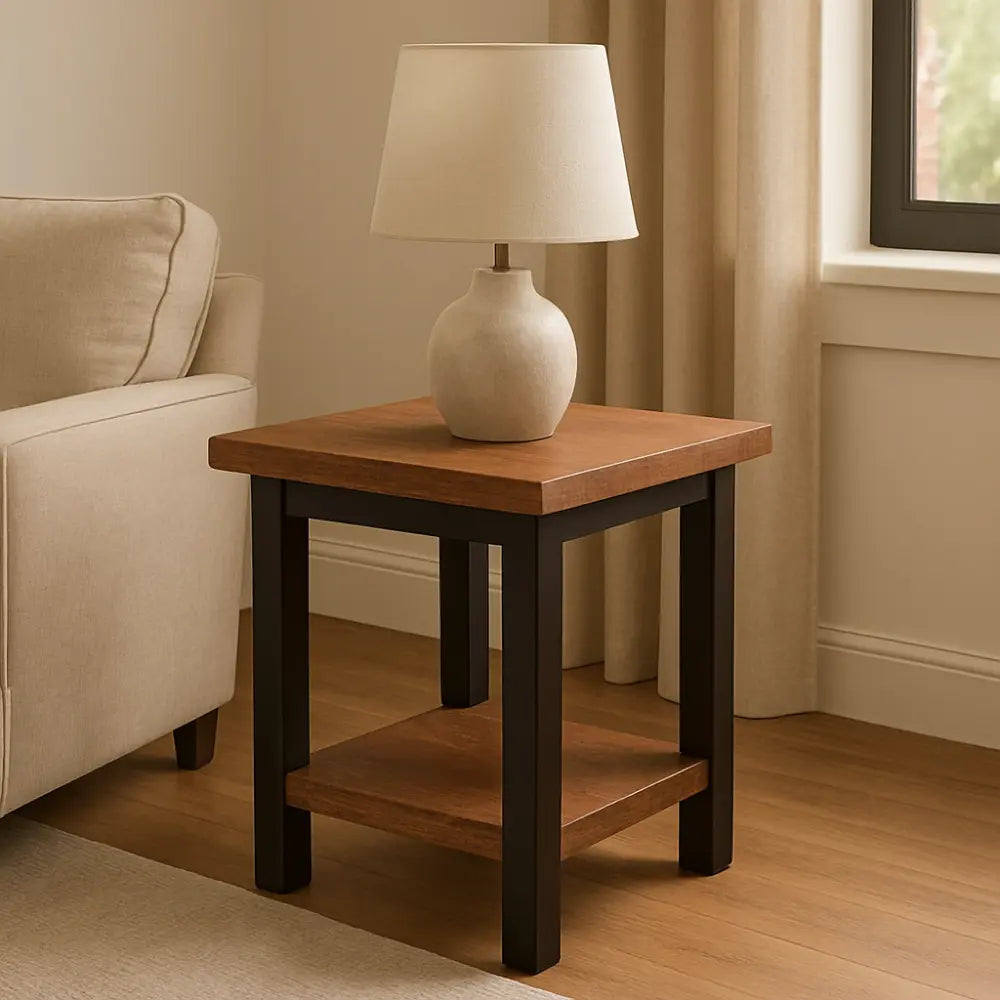 Irvine Rustic Modern End Table
