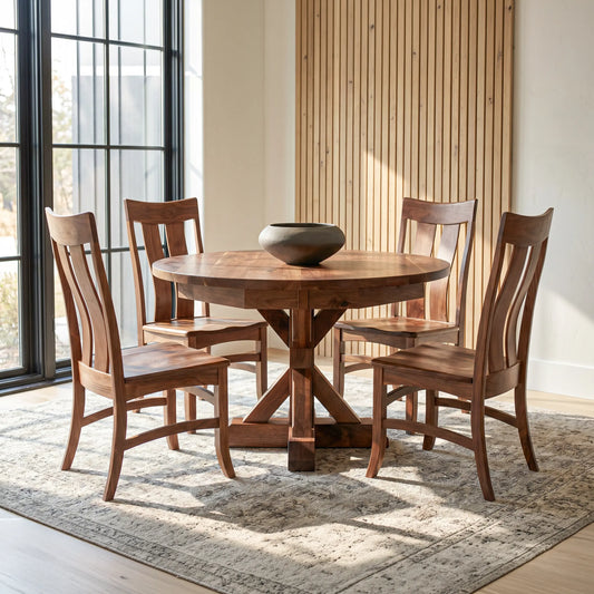 Jackson Round Walnut Dining Table