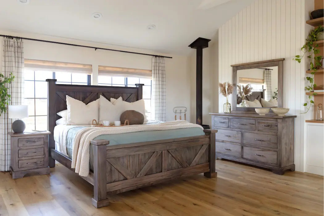 Modern rustic bedroom top set