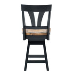 Back of Kingston Wood Swivel Counter Stool