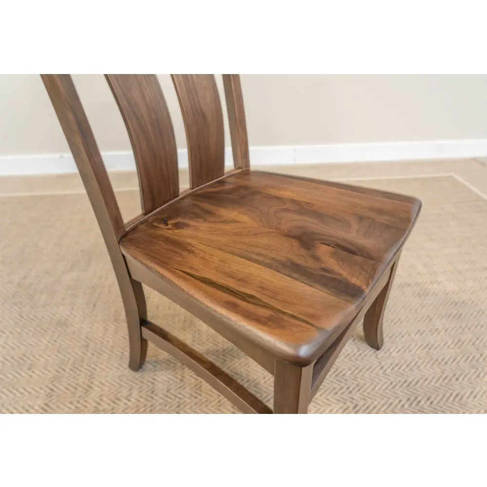 Top of Walnut Wood Dining Chair