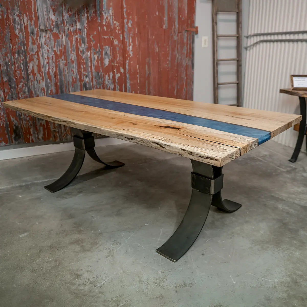 Custom Spalted Maple River Dining Table