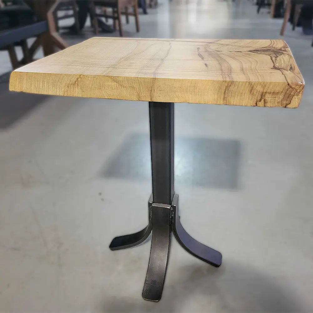 Live Edge Maple Wood End Table