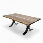 96" Live Edge Walnut River Dining Table