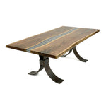 96" Live Edge Walnut River Dining Table