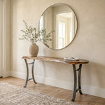 57" Live Edge Walnut Console Table