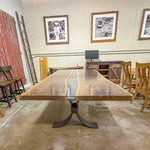 96" Live Edge Walnut River Dining Table