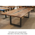 Custom Walnut River Dining Table