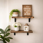 Live Edge Walnut Wood Shelf