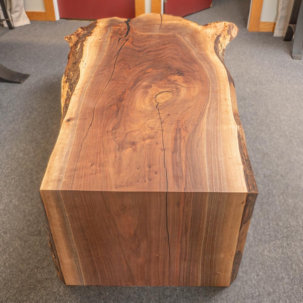 Custom Live Edge Waterfall Coffee Table