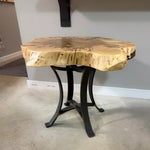 Live Edge Wormy Maple End Table