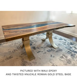 Custom Walnut River Dining Table