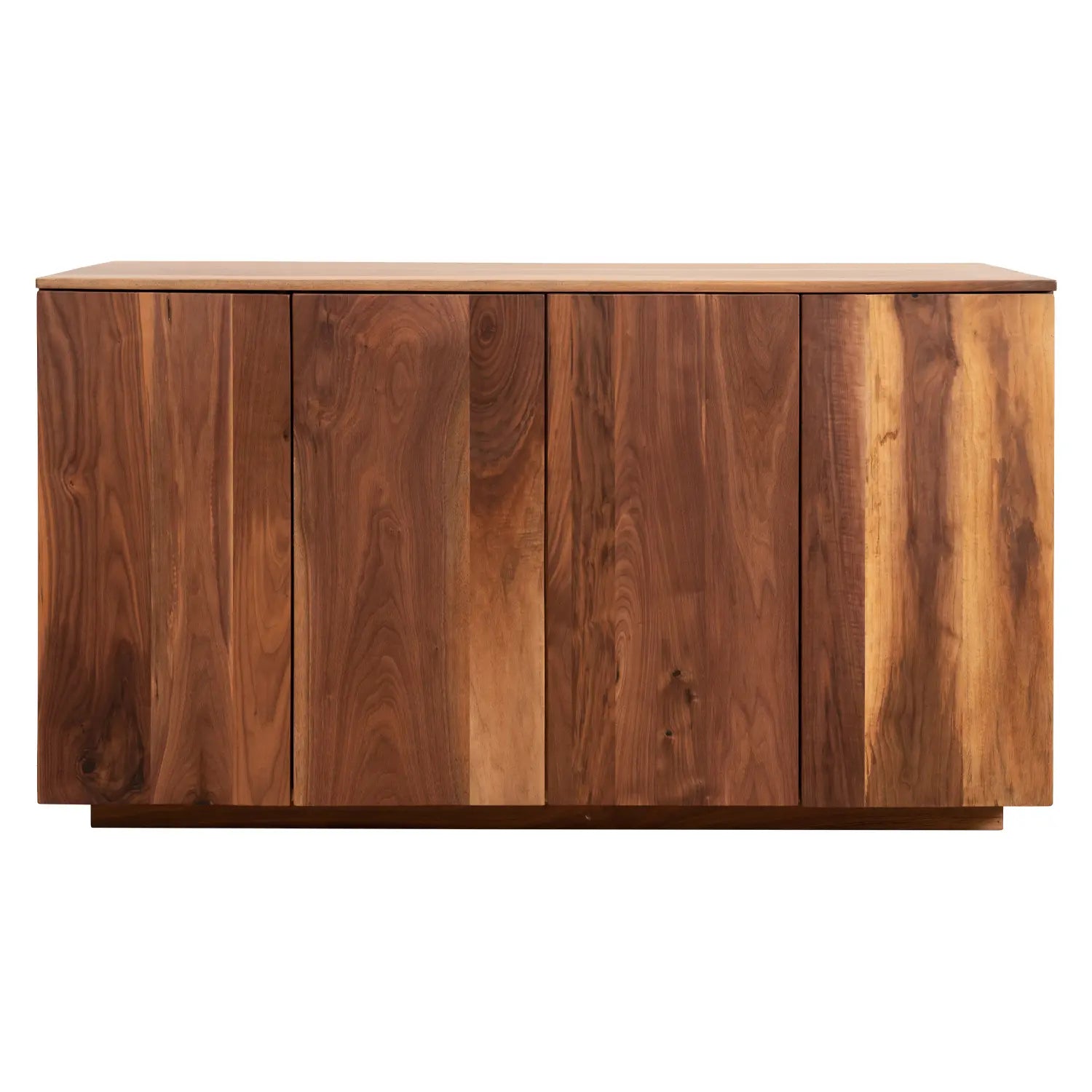 Modern Walnut Wood Buffet Cabinet