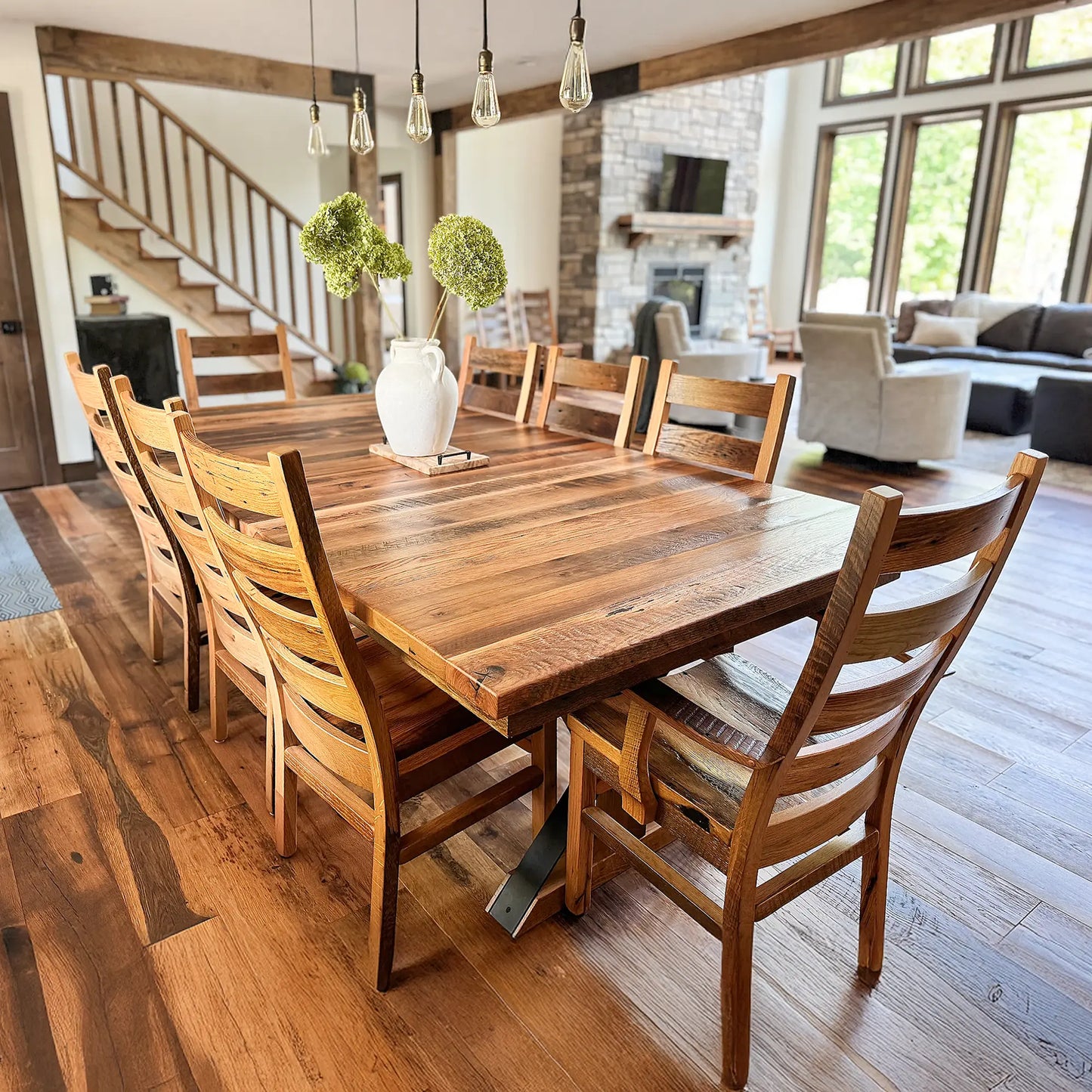 Norway Reclaimed Wood Rectangular Dining Table