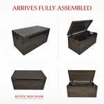 Palmer Oak Blanket Chest, Antique Slate Stain
