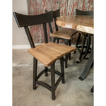 oak swivel stool