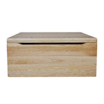 Natural Stained Oak Blanket Chest