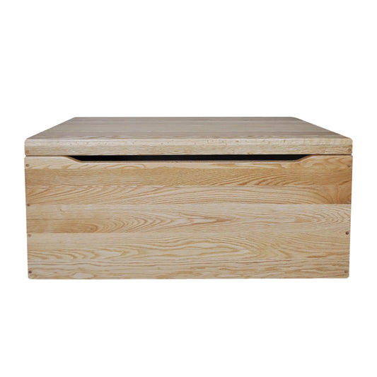 Natural Stained Oak Blanket Chest
