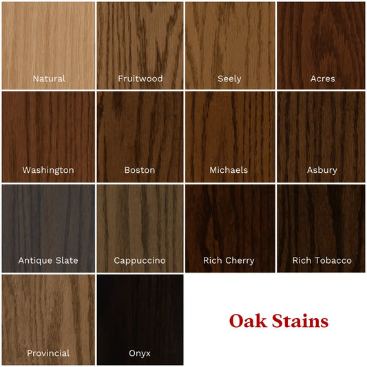 Oak Finish Samples