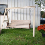 outdoor chain swing with A-Frame