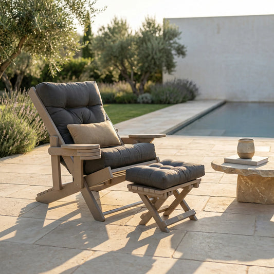 High Back Outdoor Folding Chair - Elevated Outdoor Living