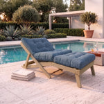 Outdoor Reclining Folding Day Bed with Cushion - All-Weather Performance