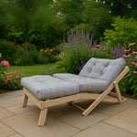 Outdoor Reclining Folding Day Bed with Cushion