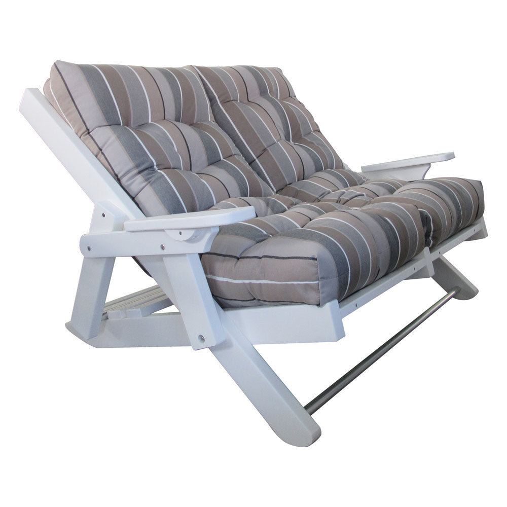 High Back Folding Outdoor Love Seat