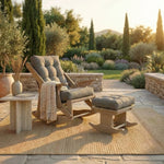 outdoor rocking chair foot rest