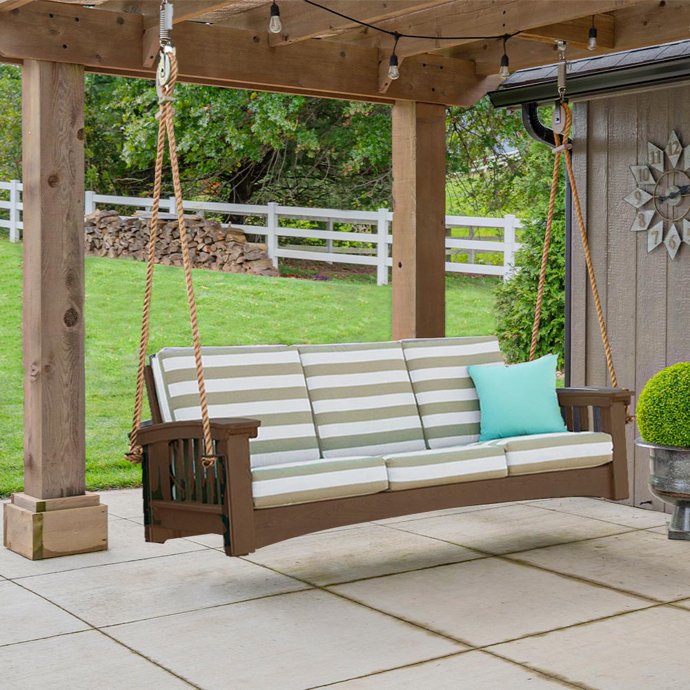 Porch top sofa swing