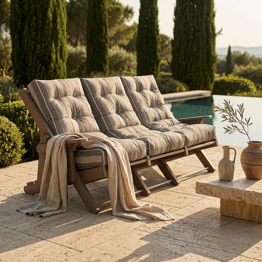 Outdoor High Back Folding Sofa